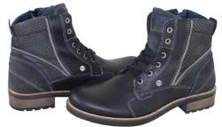s. Oliver Ghete barbati, albastru inchis, casual, piele naturala si textil, cu toc, s. Oliver 5-15205-27-806-Albastru-Inchis (Marime: 45) (5-15205-27-806-Albastru-Inchis-45)