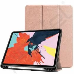 Silverline Tok álló, bőr hatású (aktív FLIP, oldalra nyíló, TRIFOLD, asztali tartó, ceruza tartó) ROZÉARANY