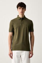 Giorgio Armani férfi pamut póló - zöld XL - answear - 53 990 Ft