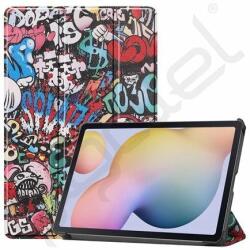 Silverline Tok álló, bőr hatású (aktív FLIP, oldalra nyíló, TRIFOLD, asztali tartó, graffiti) SZÍNES - extratelgsm - 9 999 Ft