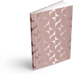 MFP Füzet A/4 200 Lapos Keményfedeles Vonalas Rosegold Geometry (MFP7501665)