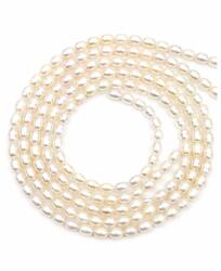  Margele Perle de Cultura Bob de Orez 3.5-4x3 mm Lungime Sirag 39cm Bijuterii AB2