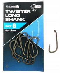 Nash Horgok Twister Long Shank 6 sorjamentes 10 (T6164NASH)