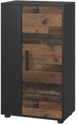 Vicco Berno komód 50, 1×87, 3×28, 3 cm - Fekete / Oldstyle