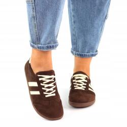 Seastar Barna Fűzött Prémium Velúr Barefoot Női Tornacipő [37-es méret] (poi90)