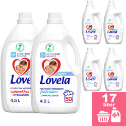  INGYENES SZÁLLÍTÁS - Lovela Baby fehér ruhákhoz 4, 5L + Lovela Baby színes ruhákhoz 4, 5L + Lovela Baby öblítő 4x2, 0L