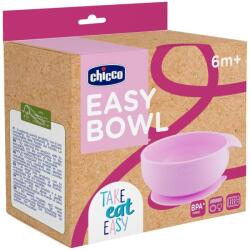Chicco Szilikon Tál 6M+ Rózsaszín, Chicco (10221100000)