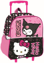  Hello Kitty & Kuromi gurulós ovis 3D hátizsák, táska 32 cm MSL704977 (MSL704977)