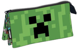  Minecraft Face 3 rekeszes tolltartó 22 cm MSL704618 (MSL704618)