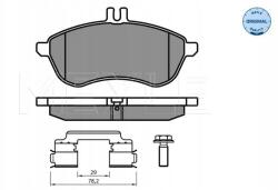 Meyle Fékbetét Db P. W204 07-