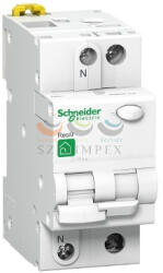 Schneider Electric Áramvédő(FI)-kismegszakító 1P+N 16A C-jelleg 0.03A AC-típus 4.5kA/61009-1 Resi9 D Schneider R9D31216 (R9D31216)