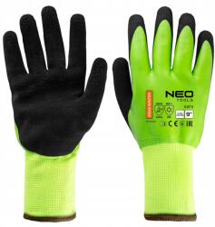 NEO TOOLS Melegítő munkakesztyű, latex bevonatú poliészter (97-614-9)