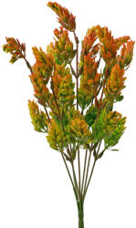 Valex Decor Pozsgás műnövény, 7 ágú, 32cm magas - Barnás zöld (LD080-03)