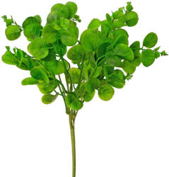 Valex Decor Pénzlevelű pilea műnövény, 5 ágú, 40cm magas - Sötétzöld (LD079-02)