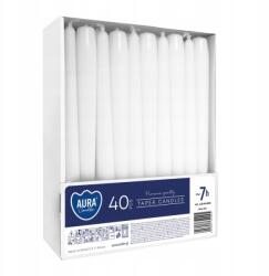 BISPOL Gyertyák Bispol Candles Aura 7h 40 db fehér (20687)