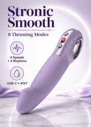 FUN FACTORY Pulsator Stronic Smooth Fun Factory, 8 Moduri Thrusting, G-Spot, USB-C, Waterproof IPX7, Silicon, 19 cm Vibrator