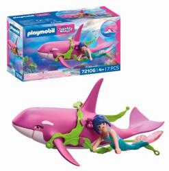 Playmobil - Jucarie de rol Orca si sirena (PM72106)