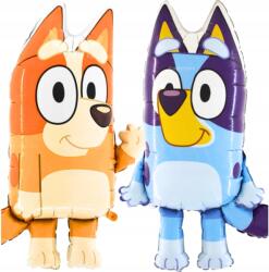 100pa Fólia Lufi Kutyák Bluey Bingo Kutyák Kék 65cm Születésnapi Dekoráció Szett - allegro - 1 140 Ft
