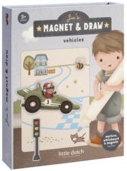 Little Dutch Carte magnetica cu figurine - Jim Vehicles - Little Dutch Carte de colorat
