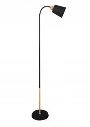 VIRONE Grace 1P, állólámpa, 160 cm, E27, max. 18W, fekete (LS-6/B)