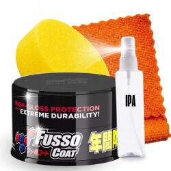 SOFT99 Fusso Coat 12 month Dark wax 200g sötét lakk viasz Szett