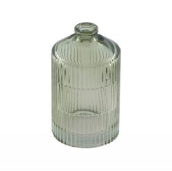 Chaks Mini vază de sticlă cu gât îngust - Sage green 4, 3 x 7, 3 cm