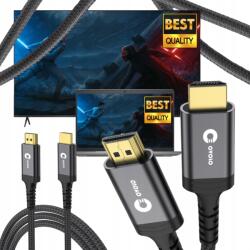 OVOLO Hdmi 2.0 kábel TV-hez 10m 4K Uhd nagy sebességű vastag zsinór (HDMI ARC DO TV SOUNDBAR KINO DOMOWE 1000CM)
