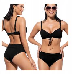 Verde Veronica Kétrészes fürdőruha 95B XXL plus size bikini fekete Verde Veronica (strój kąpielowy majtki wysoki stan)