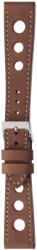 Herzog Monza óraszíj világosbarna fehér varrással- 22mm / M/L - 115/75mm