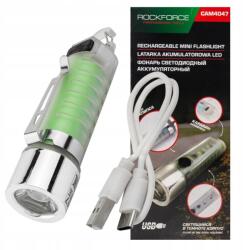 Rockforce Akkumulátoros mini Led zseblámpa 6in1 Usb-c 100 lm 500 mAh Rockforce (57971)