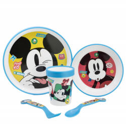 Stor Set de masă premium antiderapant 5 piese Mickey Mouse® Fun-Tastic (74385) Set pentru masa bebelusi