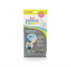 Potette Plus Potette Plus, Pungi biodegradabile pentru olita portabila, 10 buc/set (KDS215)
