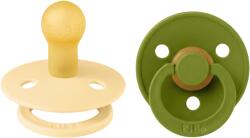 BIBS Set 2 suzete BIBS Colour Latex, tetină rotundă - Mărimi de la 0 la 18 luni (110475)