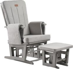ONINO Fotoliu reglabil pentru alăptare ONINO Calm. me Classic, cu suport de picioare, Pearl Gray (TF19TS)