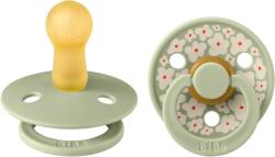 BIBS Set 2 suzete BIBS Colour Studio Collection Flower Latex - Tetină rotundă (12017104)