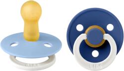 BIBS Set 2 suzete fosforescente BIBS Colour Glow Latex, tetină rotundă - Mărimi de la 0 la 18 luni (120480)