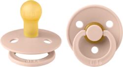 BIBS Set 2 suzete BIBS Colour Latex, tetină rotundă, 0 luni, Blush (110289)