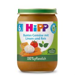 HiPP *HiPP MIX DE LEGUME CU LINTE SI OREZ 190G (HPMIXLEGLINTORZ) (4062300455887)