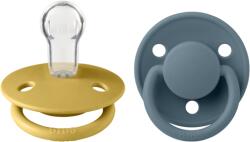 BIBS Set 2 suzete de lux din silicon BIBS - Tetină rotundă, modele variate (150213)