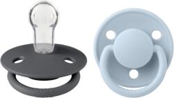 BIBS Set 2 suzete de lux din silicon BIBS - Tetină rotundă, modele variate (150212)
