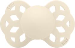 BIBS Suzietă BIBS Infinity din silicon, tetină simetrică, 0 luni, ivory (441216C)