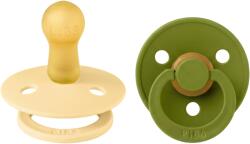 BIBS Set 2 suzete BIBS Colour Latex, tetină rotundă - Mărimi de la 0 la 18 luni (120475)