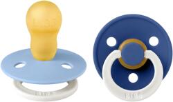 BIBS Set 2 suzete fosforescente BIBS Colour Glow Latex, tetină rotundă - Mărimi de la 0 la 18 luni (130480)