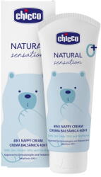 Chicco Crema reparatoare Chicco Natural Sensation impotriva iritatiilor de la scutec, panthenol si oxid de zinc 10%, 0luni+ (11520-9)