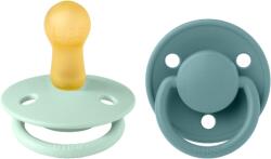 BIBS Set 2 suzete BIBS De Lux Latex, tetină rotundă - Modele și mărimi variate (190232)