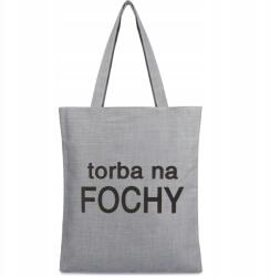 Krateczka Szürke Női bevásárló táska többször használható nagy shopper táska nyomott mintával (TA-22grey)