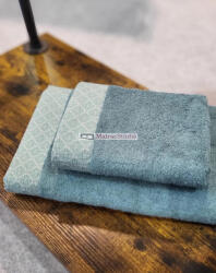  Belmanetti bambusz-pamut törölköző 50x90 aquamarine/türkiz színben