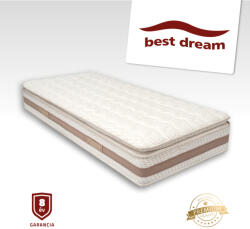 Best Dream MEMORY PILLOW TOP 150x200 cm 3 zónás extra erős prémium táskarugós matrac 6 cm memory-hab kényelmi réteggel 150 kg-ig 140x200 cm