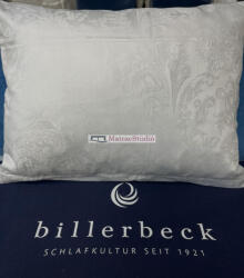 Billerbeck Bianka ezüstös-törtfehér színű kispárnahuzat 100% pamutszatén 36x48 cm