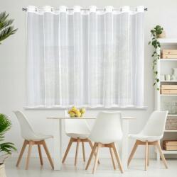 Eurofirany Függöny 300x150 Cassie fehér, áttetsző (386766)